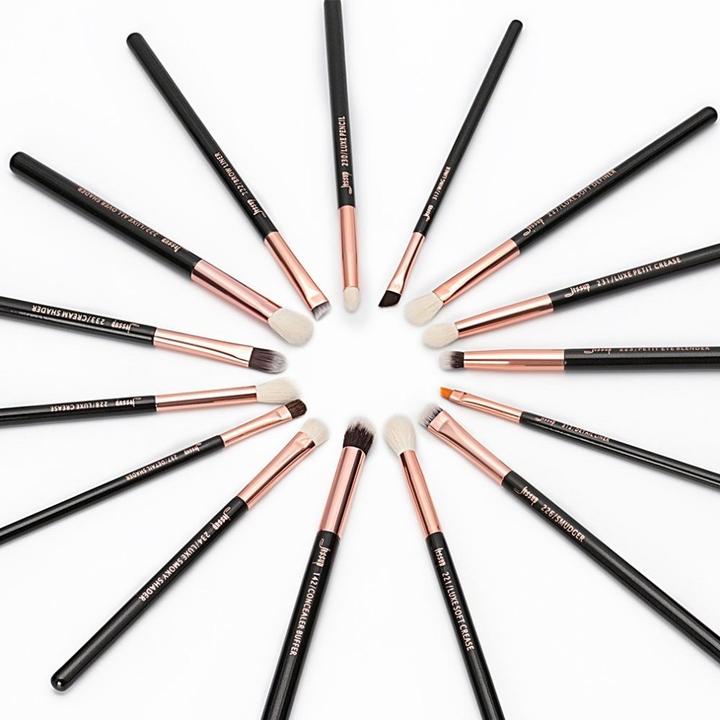 Image du produit Jessup Pinceaux professionnels pour le maquillage des yeux 15Pcs Eyeshadow Blending Concealer Eyebrow (Anti-cernes)