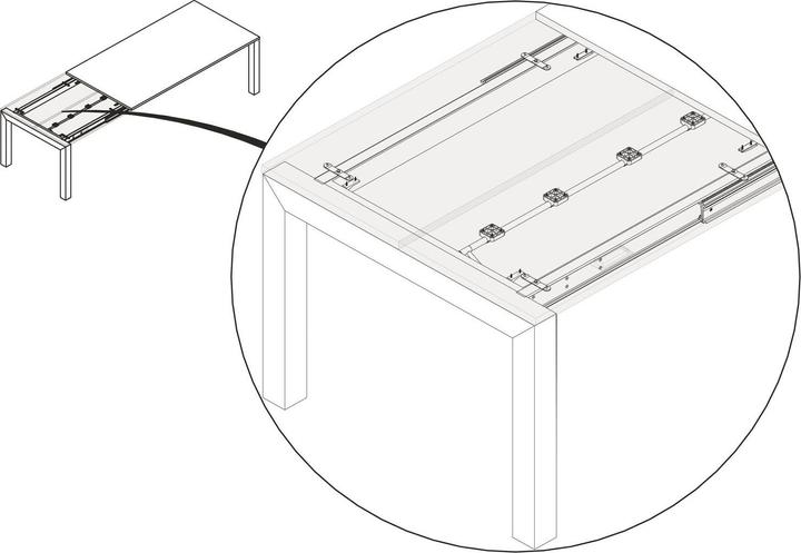 Produktbild Pöttker Ausgleichssicherung Alu 77 Frontslide Kunststoff silber