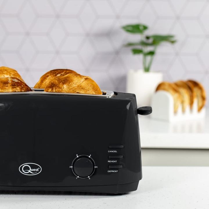 Produktbild Quest 4-Scheiben Langschlitz-Toaster mit Auftaufunktion
