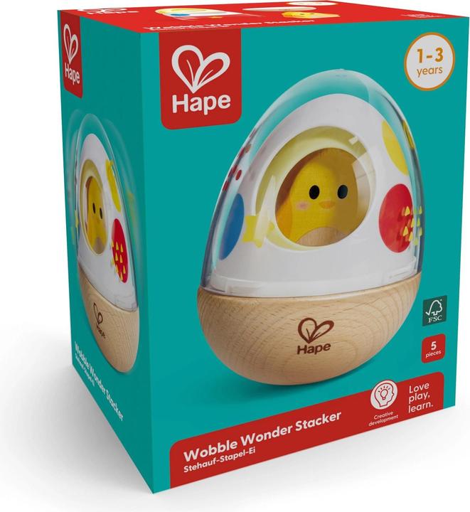 Actual product image Hape Stehauf-Stapel-Ei