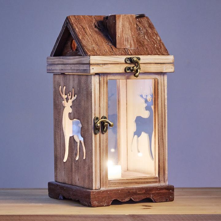 Produktbild Angela Bruderer Laterne «Hirschhaus» (15 x 15 cm)