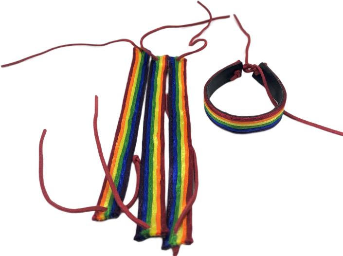 Geflochtenes Armband Mit Lgbt-Flagge