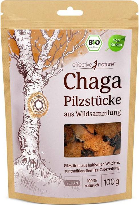 Immagine prodotto Effective Nature Bocconcini di funghi Chaga (1 Pezzo/i, 100 g)