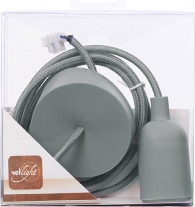 Image du produit Vellight Suspension Design Avec Câble Textile - Gris (E27)