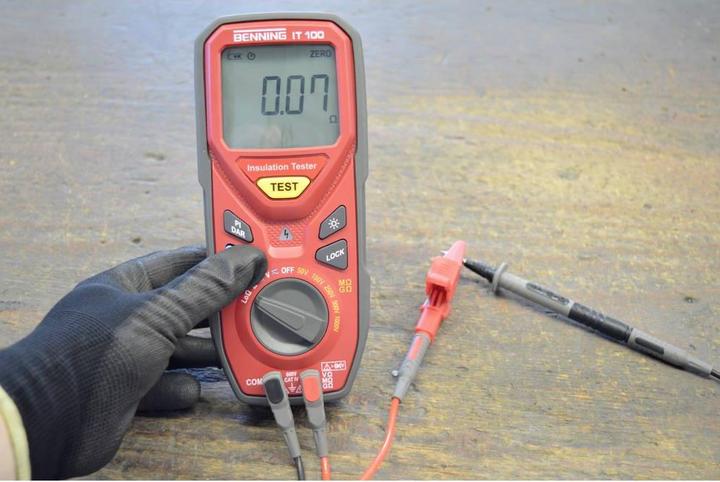 Actual product image Benning IT 100 Insulation tester 50 V, 100 V, 250 V, 500 V, 1000 V 20 G? (CAT IV 600V)