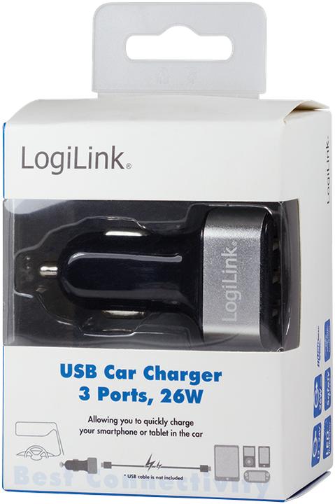 Actual product image LogiLink USB car power supply
