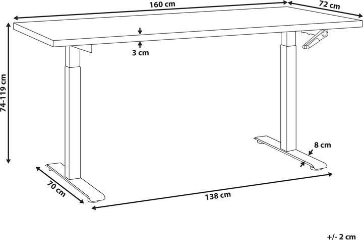 Immagine prodotto Beliani Destin III (160 x 72 x 119 cm)