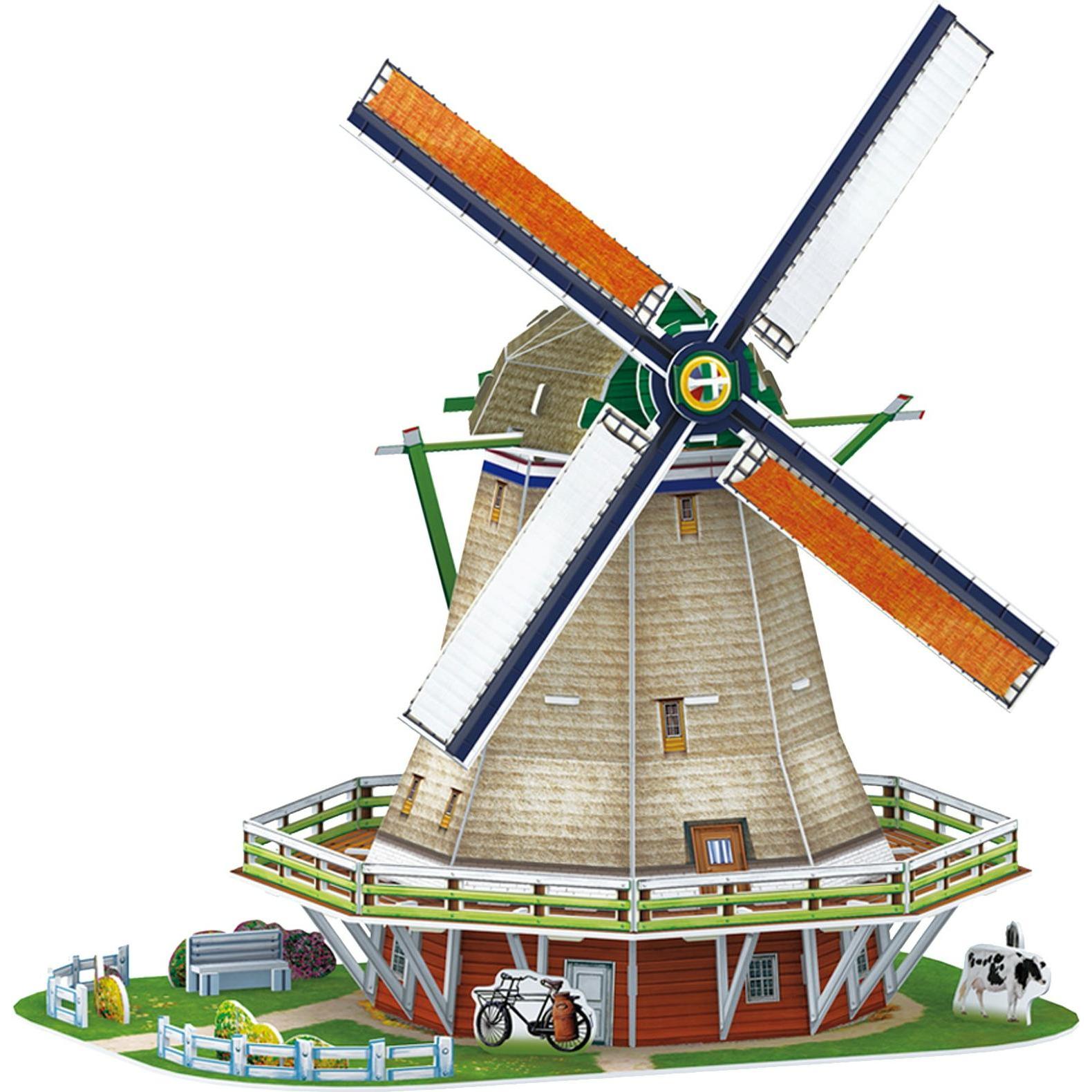 Thumbnail - Cubicfun 3d Puzzle NG Hollandische Windmuhle (61 Teile)
