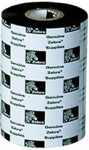 Actual product image Zebra Resin Ribbon, 57mmx74m (5.70 cm, Black)