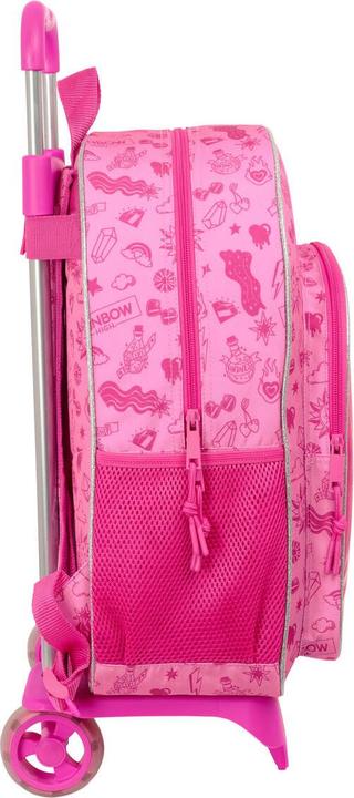 Image du produit Rainbow School Rucksack with Wheels High Shine Multicolour 33 x 42 x 14 cm