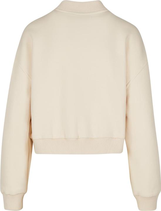 Image du produit Urban Classics Ladies Short Sweat Zip Jacket whitesand L (L)