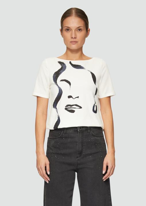 Produktbild S.Oliver T-Shirt Locker geschnittenes Jersey-Shirt mit Frontprint (36)