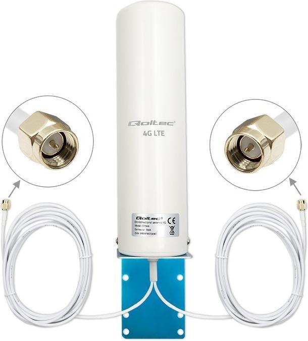 Actual product image Qoltec Antena 4G LTE DUAL | 5dBi | dookólna | zewnętrzna (4G)