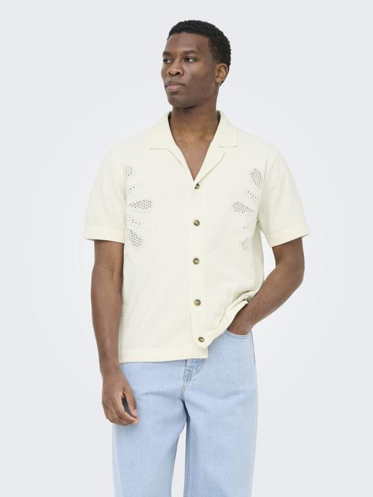 Immagine prodotto Only & Sons Kurzarmhemd mit gesticktem Muster (XL)
