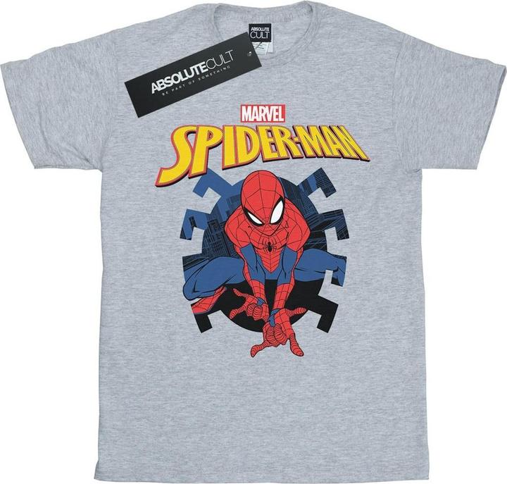 Produktbild SpiderMan Web Shooting Emblem Logo TShirt (L)