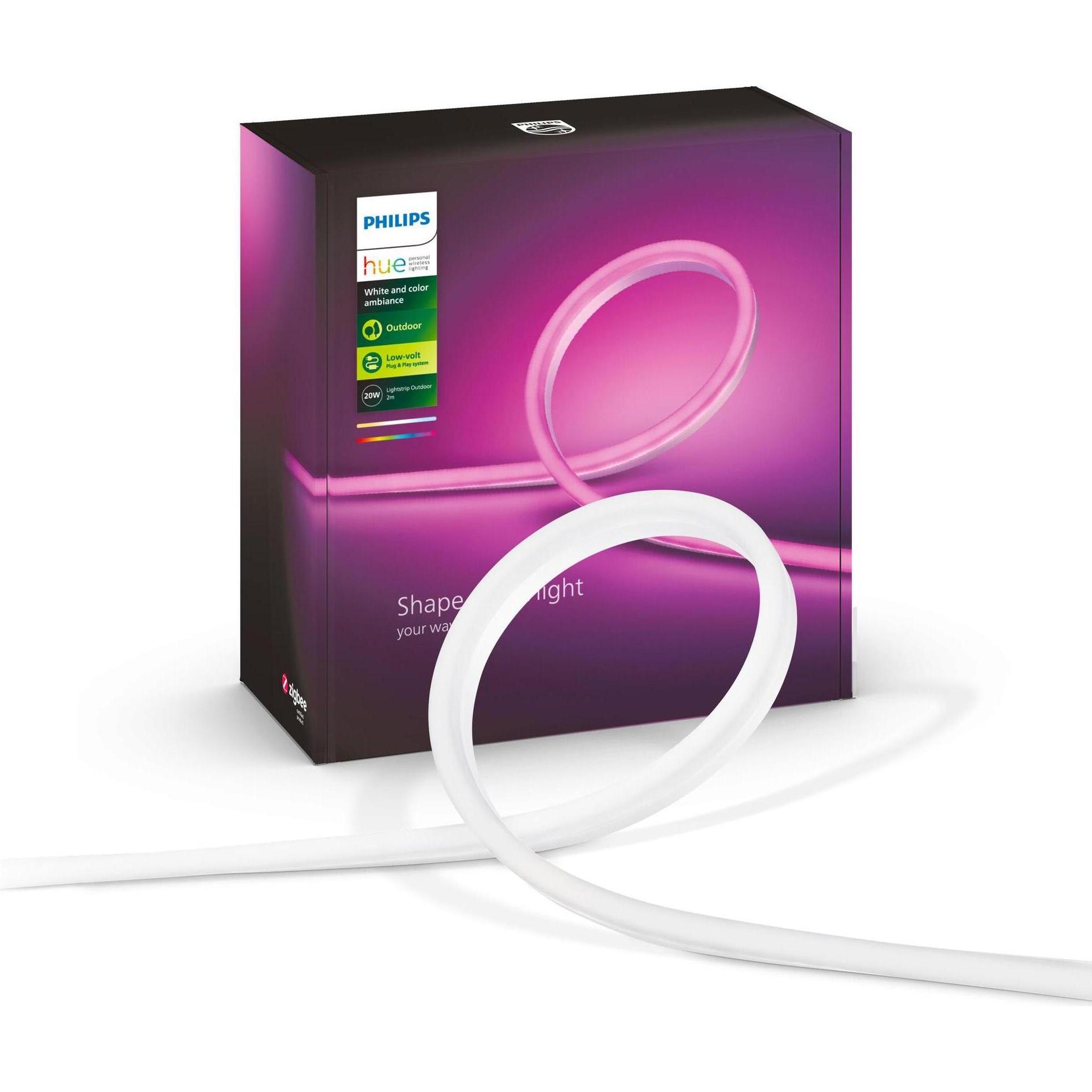 Philips Hue, Striscia LED, Outdoor Lightstrip BT (RGBW, 200 cm, Esterno)