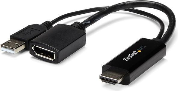 Produktbild StarTech HDMI TO DP 1.2 ADAPTER - 4K (HDMI, 25.50 cm)