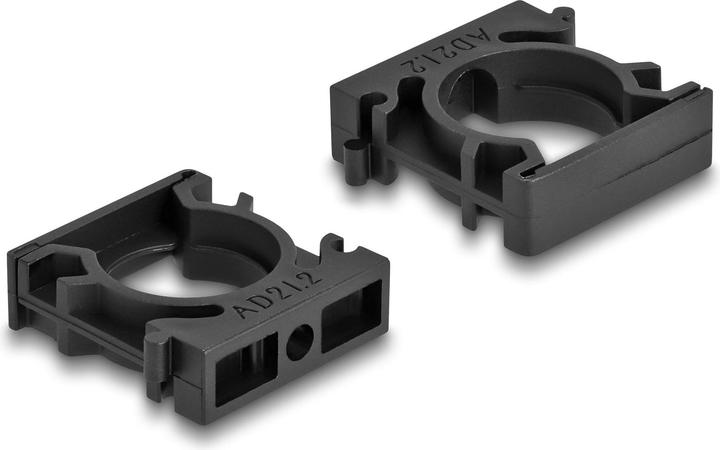 Image du produit Delock Support de gaine de câble 21.2 mm, 4 pièces, noir (Gaines pour câbles, 3.50 cm)