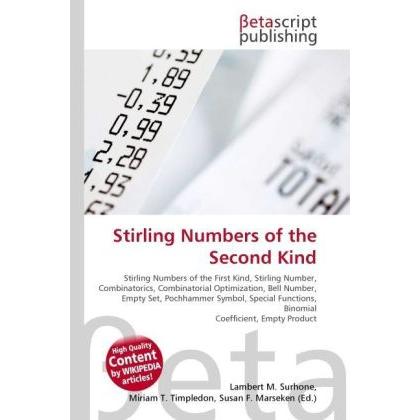 Stirling Numbers of the Second Kind, Fachbücher von Lambert M. Surhone, Miriam T. Timpledon, Susan F. Marseken