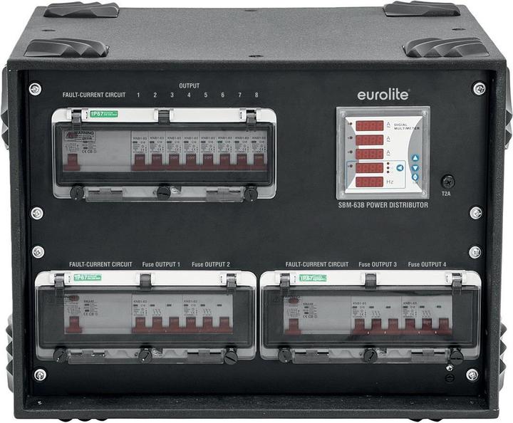 Actual product image Eurolite SBM-63B Power distributor (CEE 16/3, CEE 16/3)