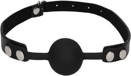 Produktbild Ouch! Silicone Ball Gag - with Adjustable Bonded Leather Straps