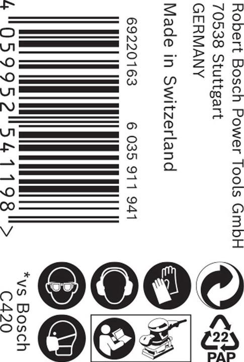 Image du produit Bosch Professional Zubehör Rouleau abrasif Expert M480, 93 mm, 5 m, G 220 (220)