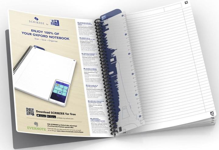 Actual product image Oxford College notepad Essentials (A5, Lined, Soft cover)