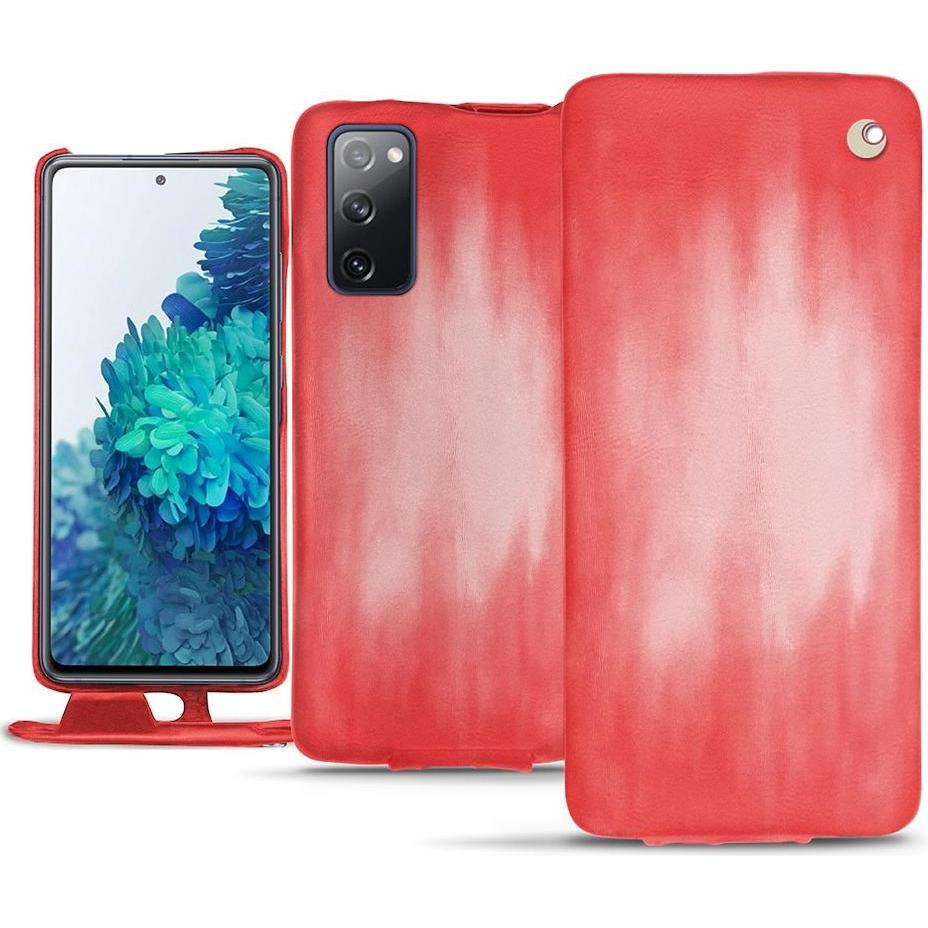 Thumbnail - Noreve Lederschutzhülle vertikal (Samsung Galaxy S20 FE), Smartphone Hülle, Rosa