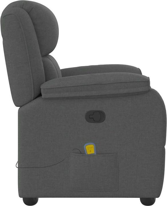 Produktbild vidaXL Massagesessel Dunkelgrau Stoff Massage TV-Sessel