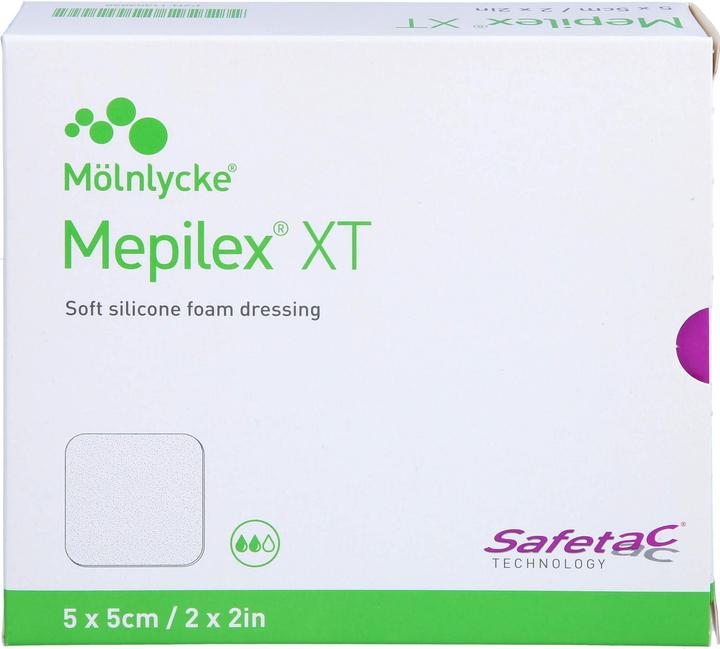 Actual product image Mepilex Safetac XT 5x5cm steril (5x)