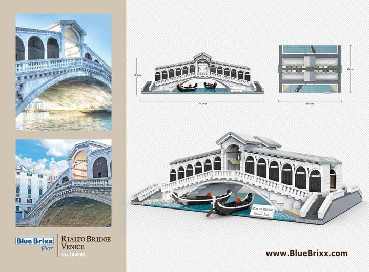 Actual product image BlueBrixx-Pro Rialto Bridge, Venice