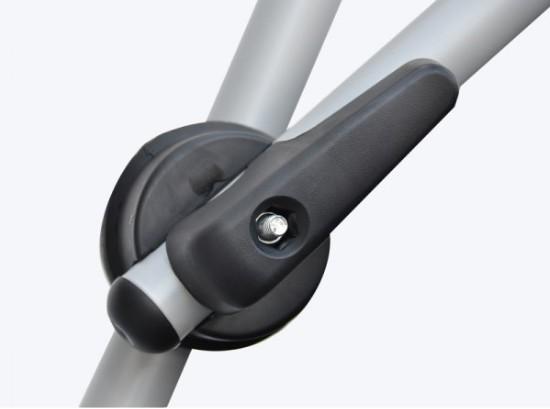 Actual product image Peruzzo Padova Alu 2 Grey Rear Bicycle Carrier for 2 BicyclesVelotrack