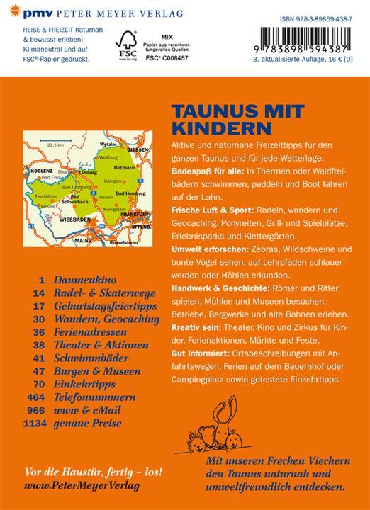 Produktbild Taunus mit Kindern (Deutsch, Heike Katharina Ewald, Michael Köhler, 2012)