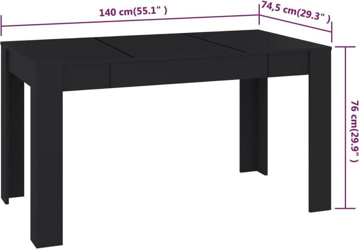 Produktbild vidaXL Georgie (140 x 74.50 x 76 cm)