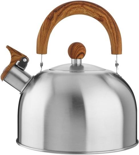 Eva- Kochen und Haushalt Eva Flötenkessel rostfreiHolzgriff 2,5L (2.50 l)