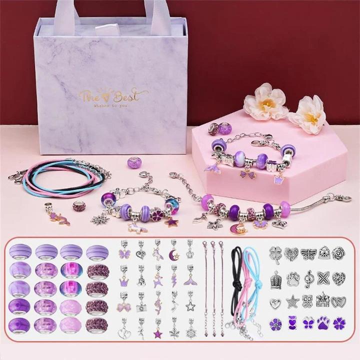 Produktbild Activity Board Kinderarmband DIY Anhänger Perle - Bunte Perlen Exquisite Geschenk-Box-Set