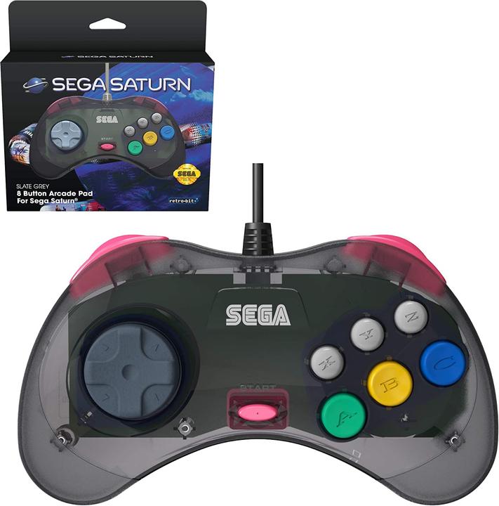 Produktbild retro-bit SEGA Saturn Pad Grey