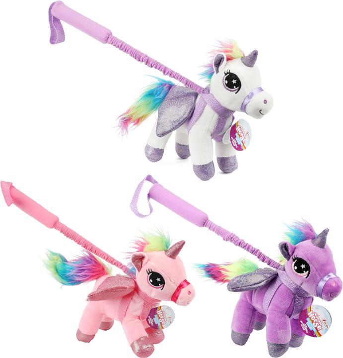 Toi-Toys Droompaard eenhoorn pluche op stok
