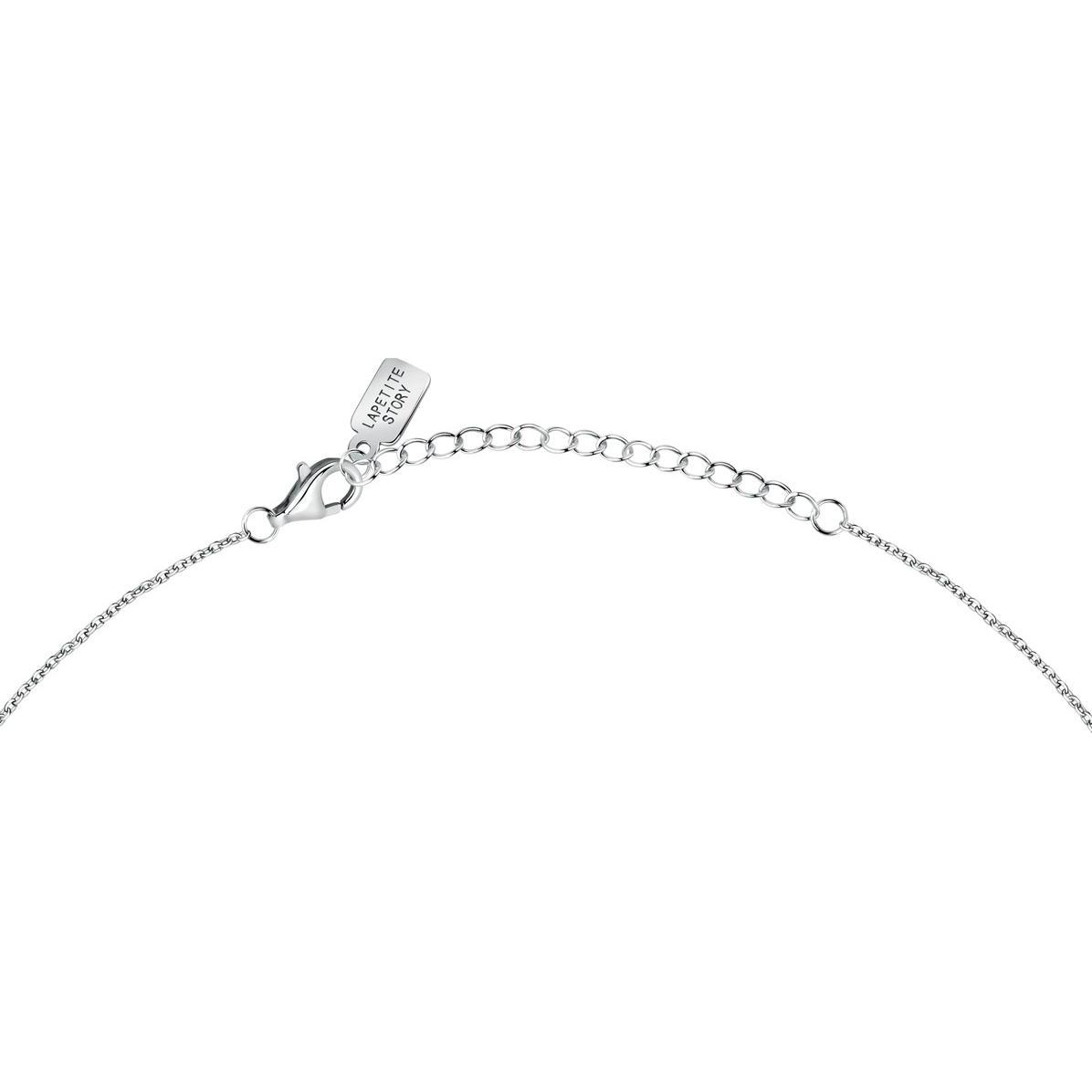 La Petite Story, Halsschmuck, Elegant silver necklace with zircons Silver LPS10AWV07, (925er Silber)