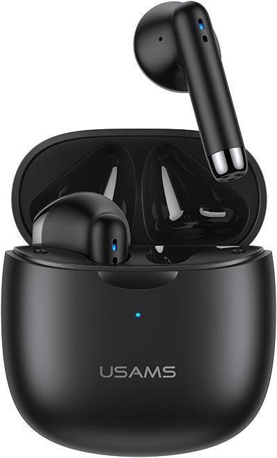 Actual product image Usams Słuchawki Bluetooth 5.0 TWS IA series bezprzewodowe czarny/black BHUIA01 (US-IA04) (4 h, Wireless)
