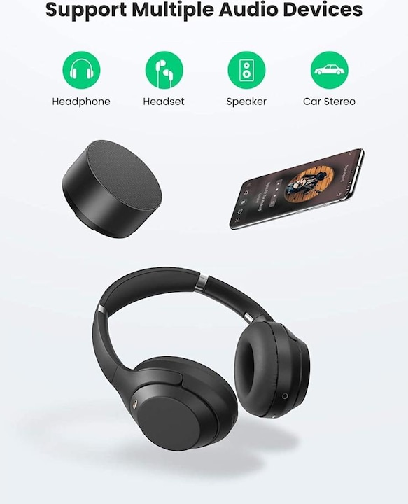 Produktbild Ugreen Winkelstecker (USB Typ C, 3.5mm Buchse)