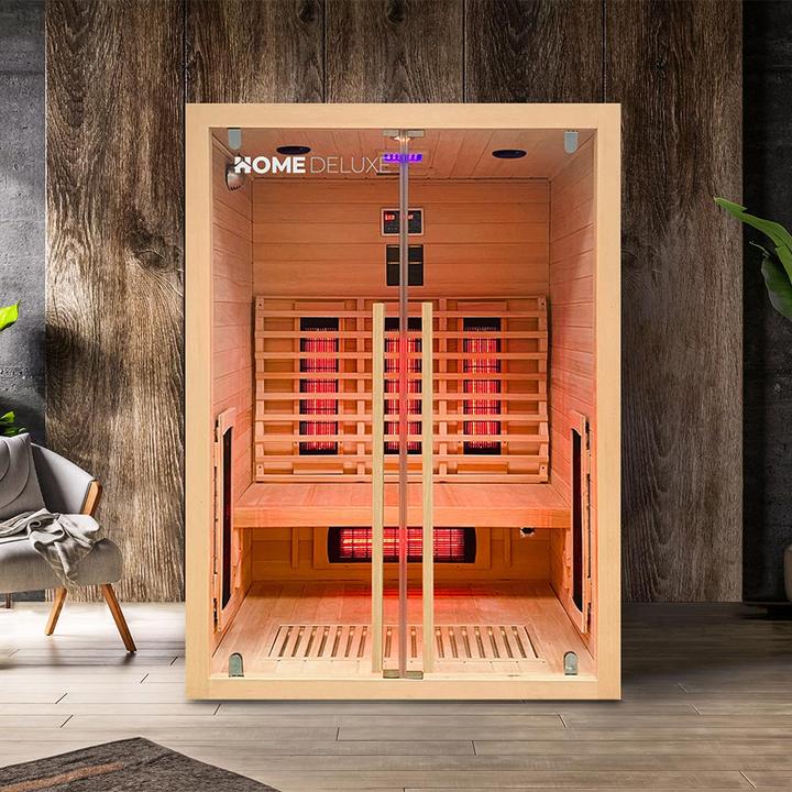 Produktbild Home Deluxe Infrarotkabine VERA M - 135x105 cm für 2 Personen - Infarotkabine mit 2350 Watt