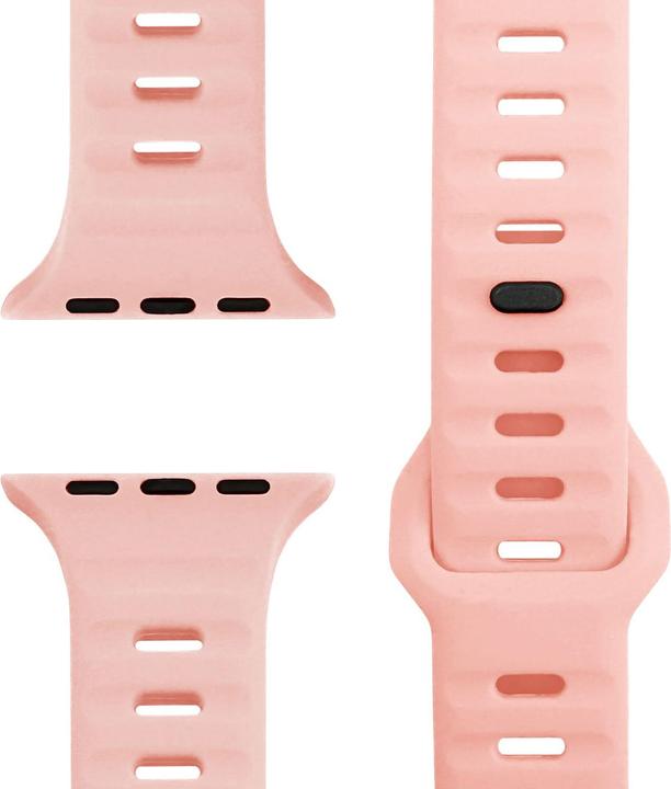 Produktbild Nalia Motion Silikon-Armband für Apple Watch, Sportarmband wasserfest - Soft, Flexibel & Langlebig (Metall, Silikon)