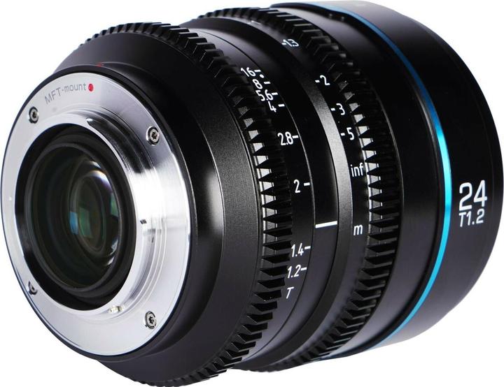 Image du produit Sirui Nightwalker Series 24mm T1.2 S35 Manual Focus Cine Lens (Canon RF, APS-C / DX)