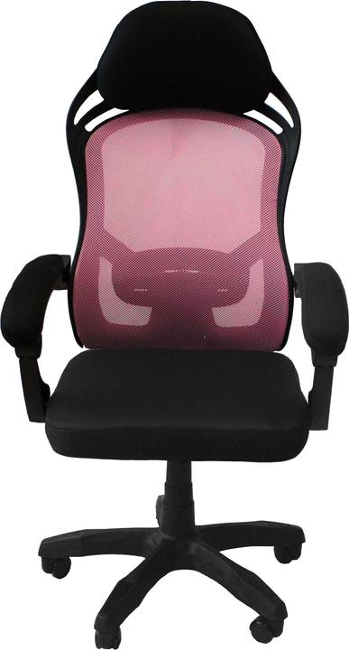 Produktbild Topeshop Drehstuhl Oscar Schwarz Rosa Bürostuhl