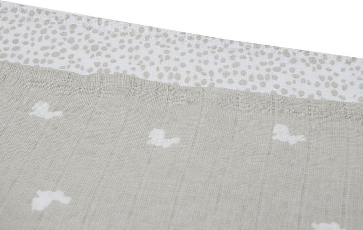 Image du produit Jollein Lot de 2 bavoirs Dotted Rabbit Nougat (70 cm, 70 cm)
