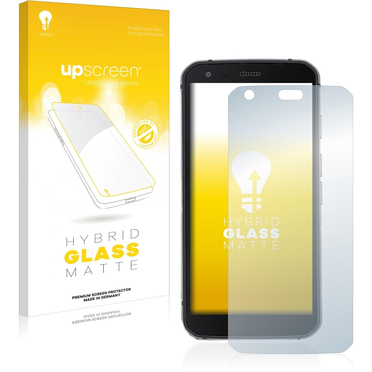 upscreen Reflection Shield Panzerglasfolie Matt (1 Stück, Cat S62 Pro), Smartphone Schutzfolie, Grau