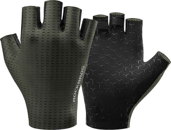 Image du produit Rockbros Breathable Short Finger Cycling Gloves, Size: S - Green (S)