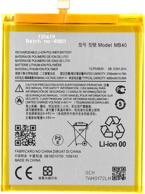 Productafbeelding OEM MPS batterij MB40 voor Motorola Edge 20