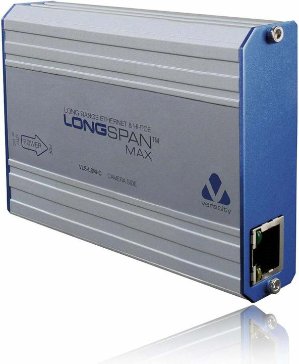 Veracity LONGSPAN Max (Camera). (802.3bt (PoE++), 90 W)